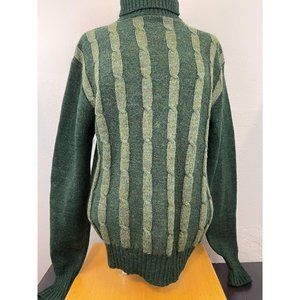 Himalaya 100% Wool Green Turtleneck Knit Medium